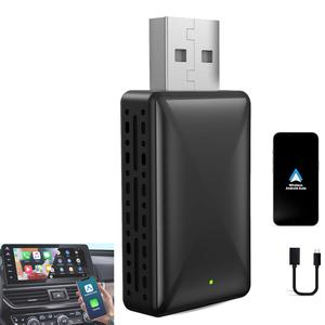 【UK SELLER Delivered with in 48H】2 in 1 Wireless CarPlay Adapter & Android Auto Wireless Adapter - Convert Factory Wired to Wireless CarPlay Dongle Cars - Stable Fast Connection- Plug& Play - Auto Connect & Online Update