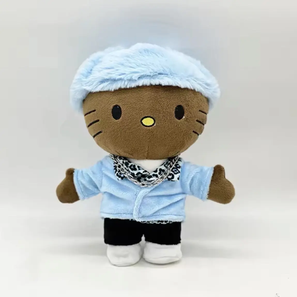 Hello Kitty Tyler The Creator Blue Hat Clothes Plush Doll Figure Stuffed Toys for Boys and Girls