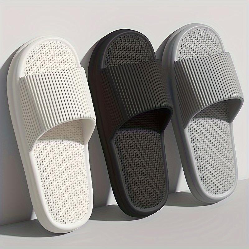Product Introduction of Comfortable Soft Soled Slippers, Non-slip Couple Indoor Home Shower Sandals for Men and Women, Easy to Clean Flip Flops 0