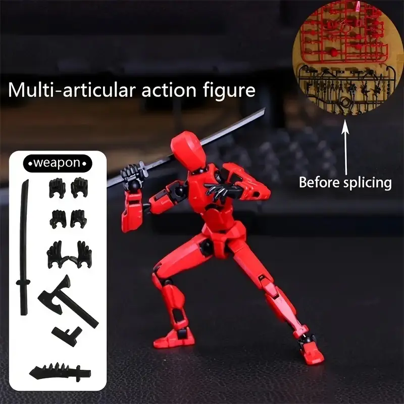 DIY 3D Action Figure Kit Dummy 13 D13 Joint Movable Polycarbonate Material for Creative Play 3D Printing 1