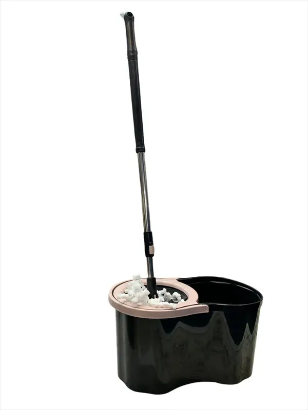 LIMITED EDITION 360° Mop Black Bucket Set Floor Magic Spin Microfiber Rotating Dry Head 3