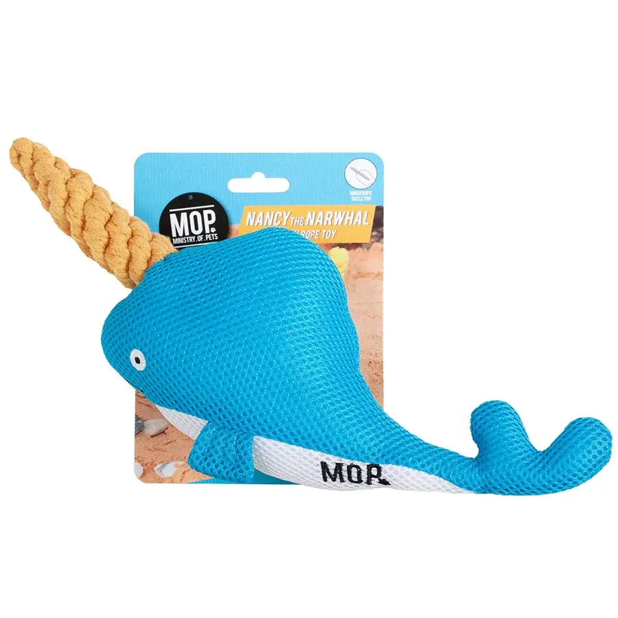 Ministry of Pets Nancy the Narwhal Dog Toy