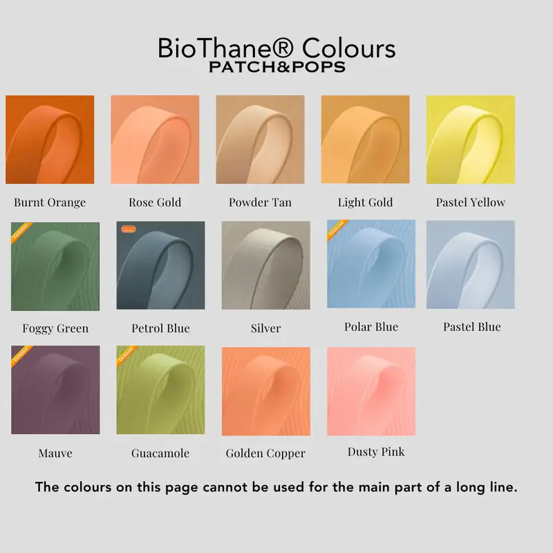 BioThane Dog Collar | Two Tone | Adjustable | Patch&Pops | Waterproof, Antibacterial, Hypoallergenic | 3