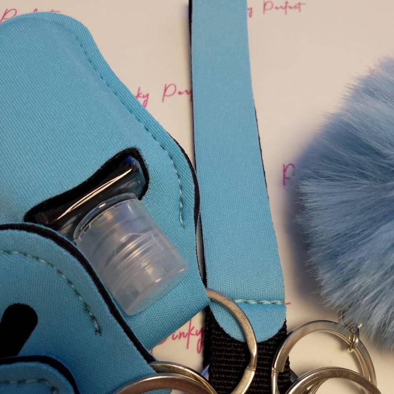 Pinky Perfect UK Legal Blue Safety Key Chain Set - Free Gift Inc 4