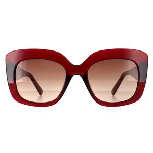 Ted Baker Sunglasses TB1675 Hattie 220 Crystal Dark Red Brown Red Gradient for Female - Womenswear - Womens - Eyewear - Summer Sunglasses
