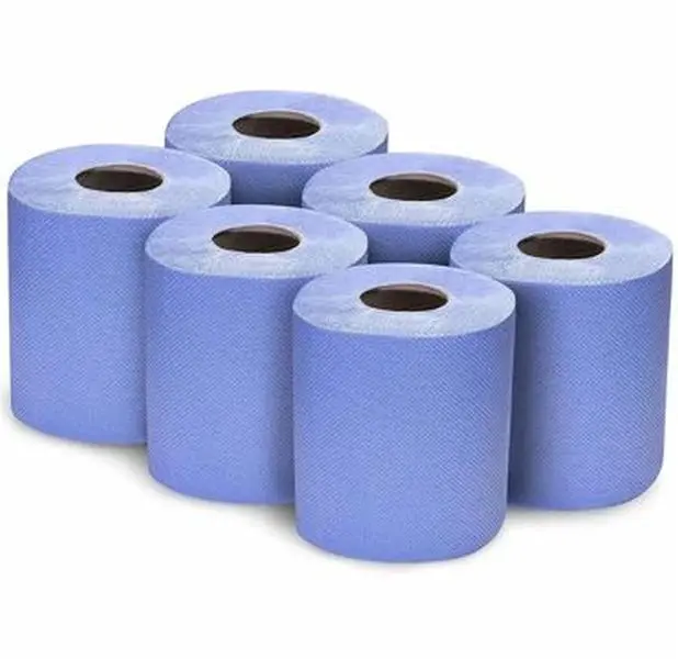 Blue Centrefeed Hand Towel 1 x 6 Rolls - Versatile Use