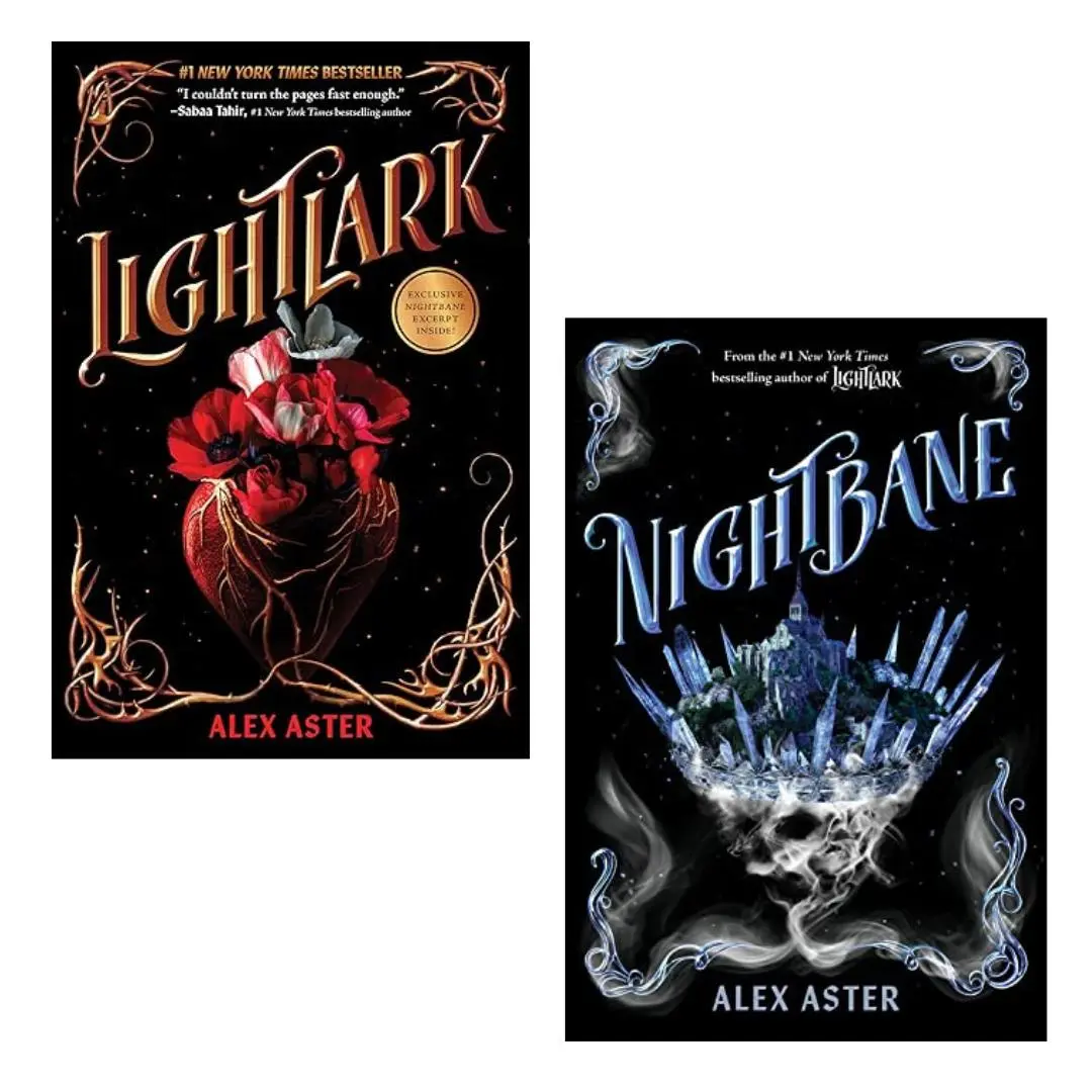 2 Books Set The Lightlark Saga by Alex Aster: Lightlark; Nightbane Paperback