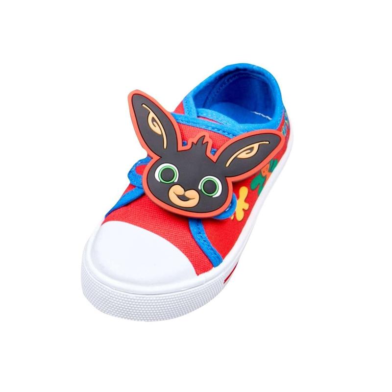 Bing Boys Canvas Easy Close Pumps Low Top Trainers 8