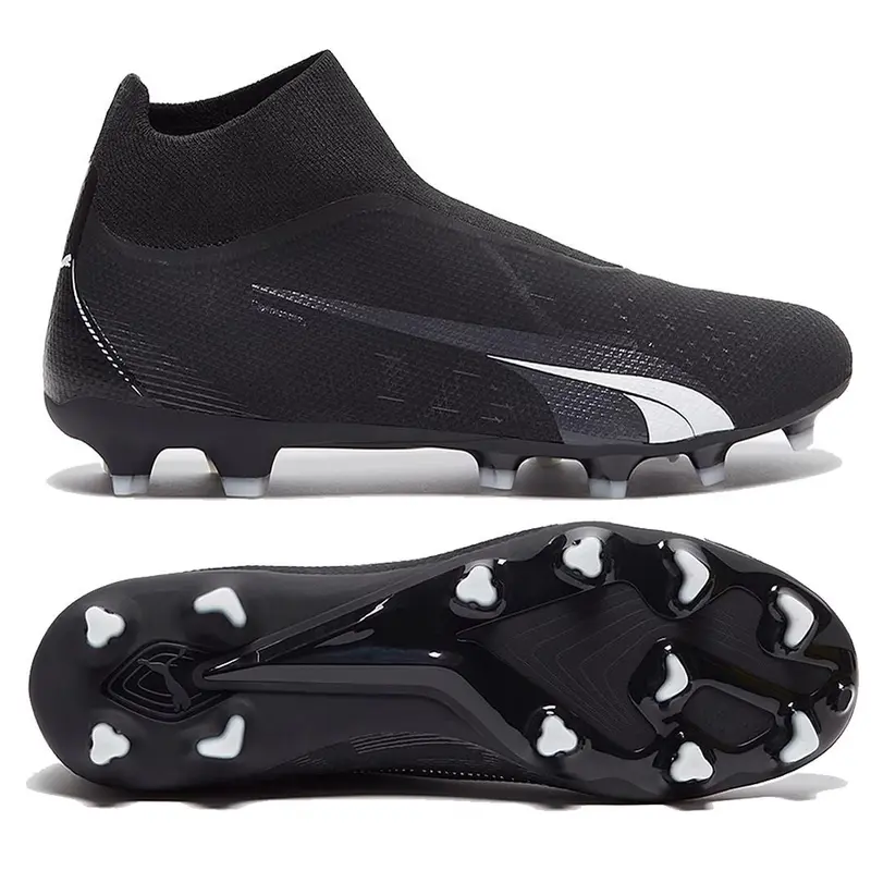 Puma Ultra Match+ Laceless FG/AG - Puma Black/Puma White 1