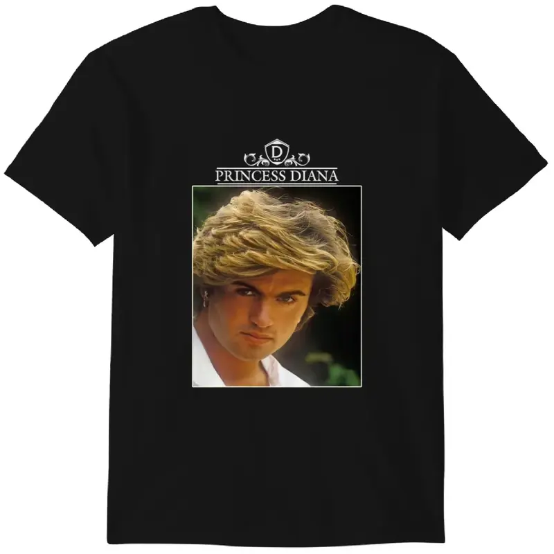 Princess diana shirt funny george michael royal family parody 248 tee Gildan Heavy Cotton 2