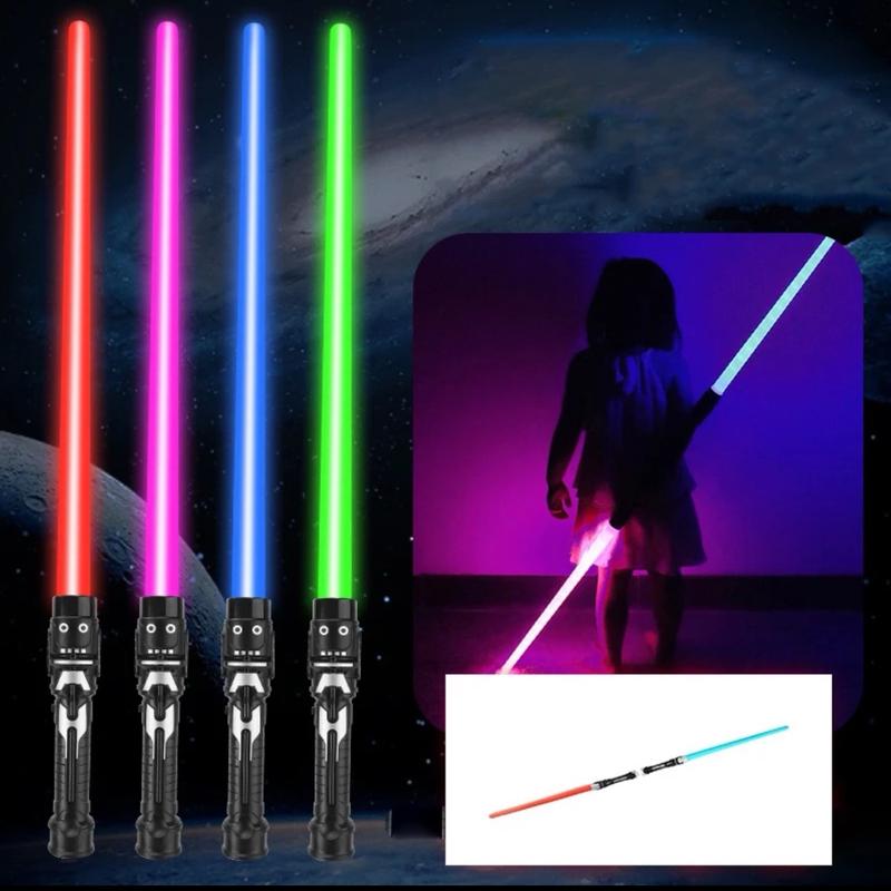 Glow Swords - 66cm LED Toy with Connected Turns 133cm - Perfect Toy for Kids 1