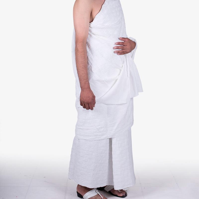 Mia Ihram for Men, Premium White Terry Ihram 100% Pure Cotton Towels large 2 Piece White Towels/Ahram/Ehram for HAJJ & UMRAH Ihram set Hygienic Natural. Soft Box 2