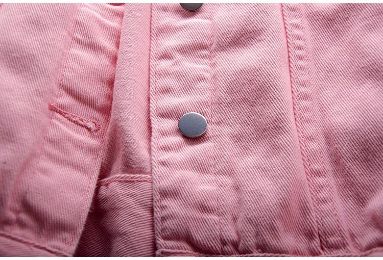 Product Introduction of 2024Spring autumn New Denim Jacket Women Casual Tops Short Coat Female color Jean Jackets Cotton Loose Outerwear Woman Tops 32