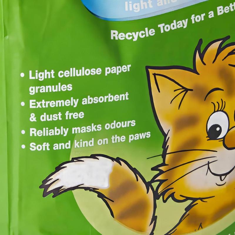 Light & Hygienic Recycled Paper Granules Cat Litter 12 Litre 2