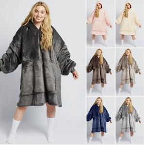 Oversize Hoodie Giant Hooded Sweatshirt Blanket Super Soft Teddy Sherpa Plush