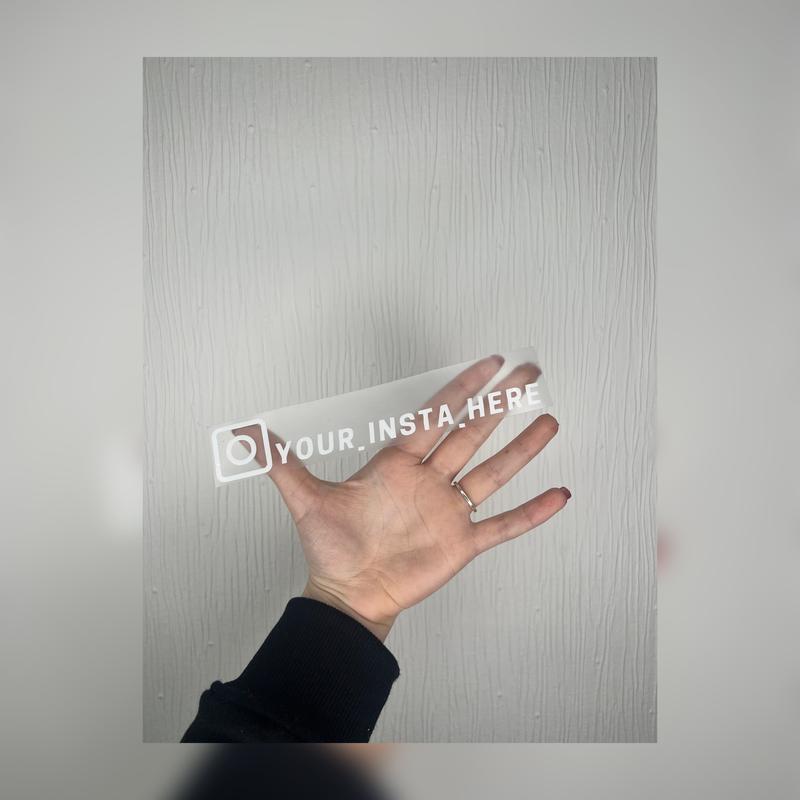 IG Social Media Username Stickers | Vinylar 0