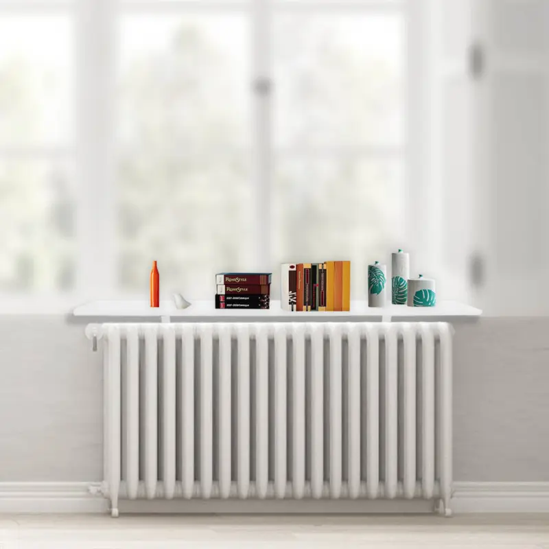 New Round Radiator Shelves Shelf 60cm/90cm MDF Included Brackets corners 8