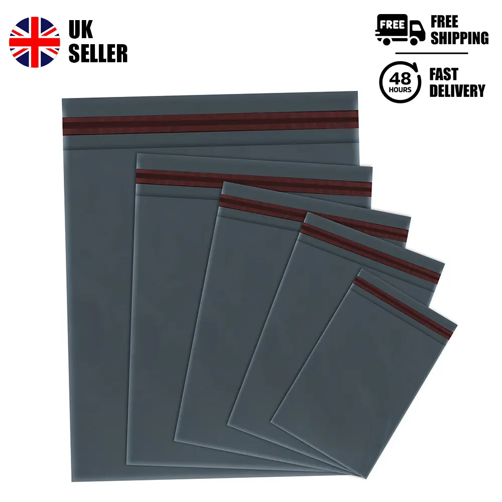 Gray Mailing Bags Poly Postal Self Seal Bags iSOUL Small to Large Mailing Bags Postage Packaging delivery bags postage bags