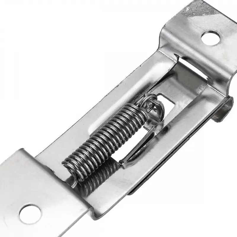 Trailer Number Plate Clips Holder Spring Loaded Stainless Steel One Pair New UK 1