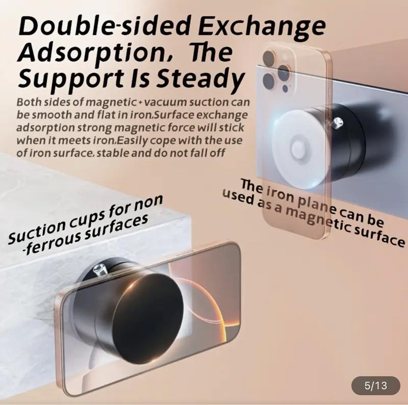 Product Introduction of Double-Sided Magnetic Foldable Vacuum Suction Cup Bracket for Smartphones and Cellphones 13
