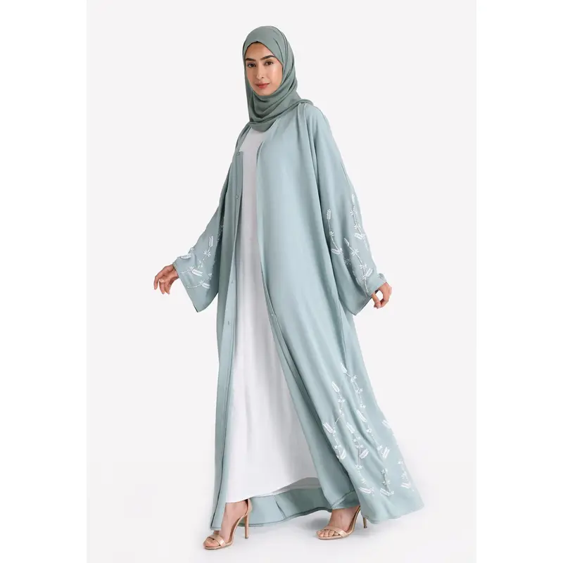 Luxury Maldives Open Abaya With Embellishments (Premium) 0