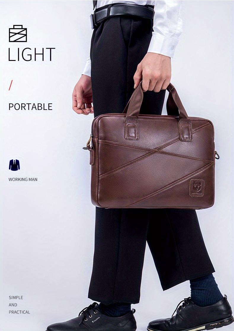 Product Introduction of BULLCAPTAIN Men's Leather Briefcase Multifunctional Handbag 36