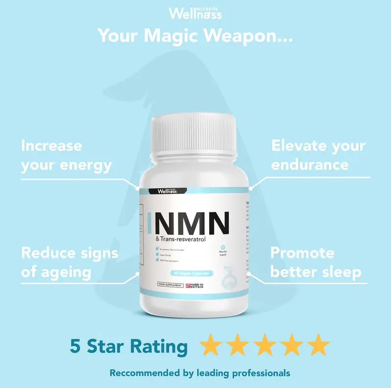 Pure NMN 500mg + Trans-resveratrol 500mg Capsules 5