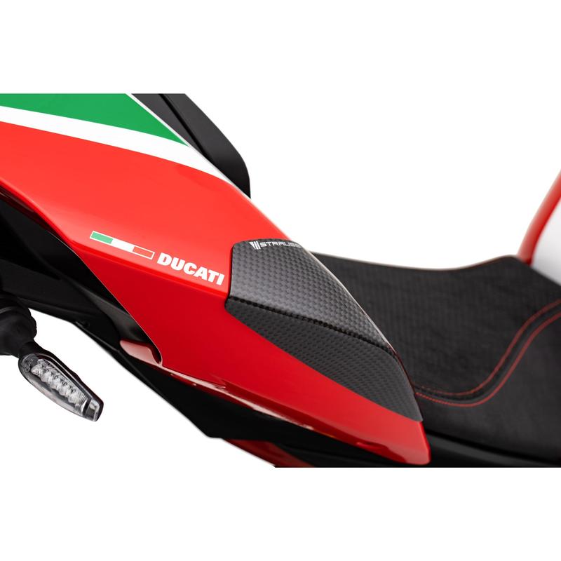 Strauss Ducati Panigale V4 Carbon Fibre Tail Sliders Satin 2
