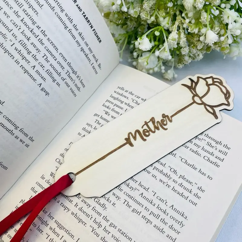 Wooden 'Mother' Bookmark - Perfect Gift for Mom