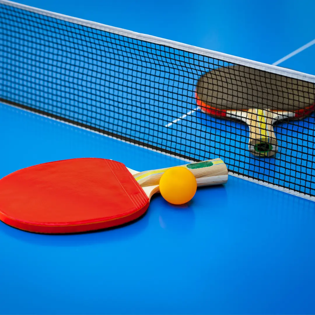 Smash the Game Anywhere!  Portable Table Tennis Set  #GameChangerPortable Table Tennis Bats and Balls, Ping Pong Paddle for Adult Table Tennis Racket Set with Compact Storage Case (4 Players Set)