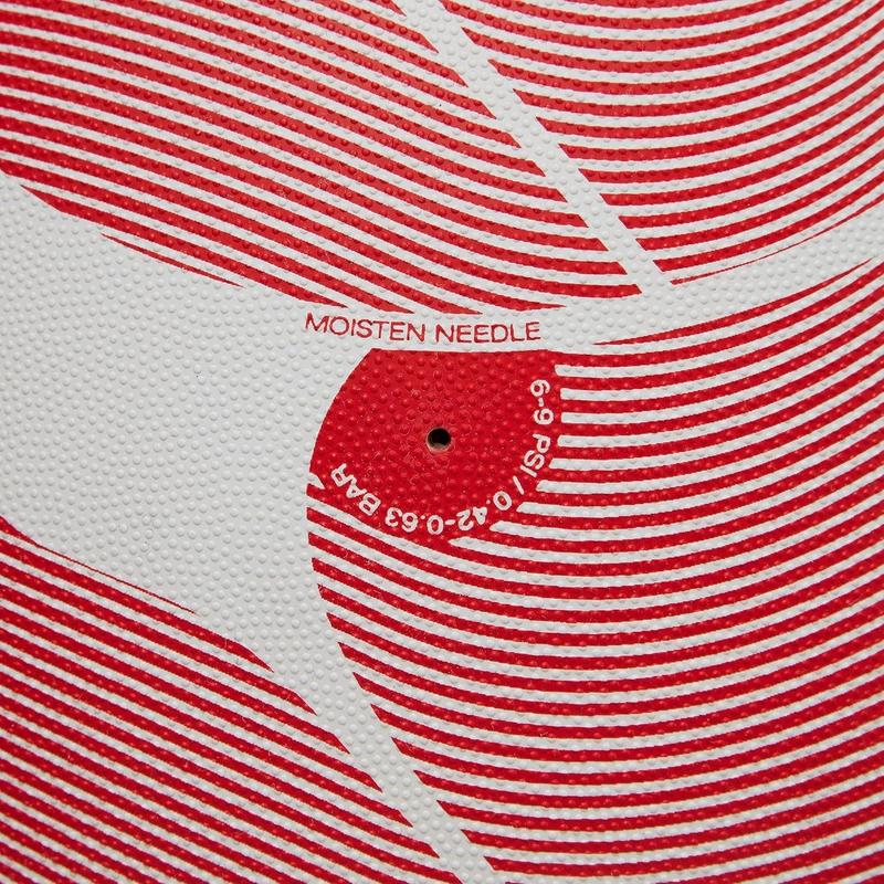 Thrillseeker Play Rugby Ball, White/Red, 5 4