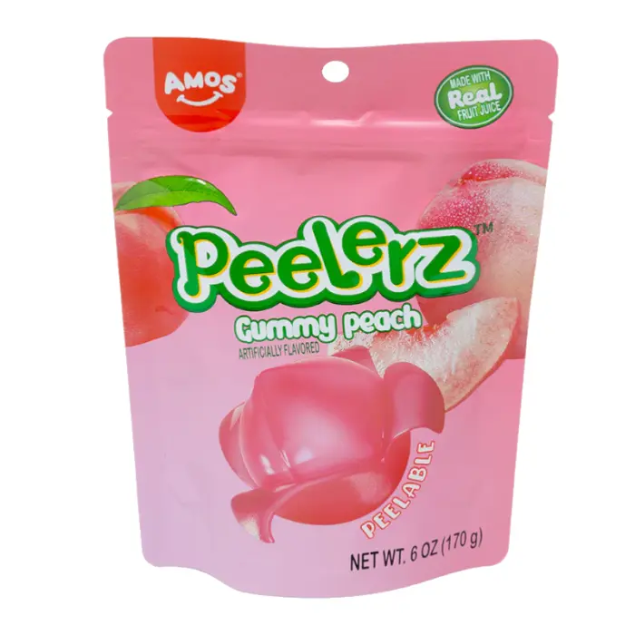 AMOS PEACH PEELERZ! JUMBO BAG 170G Snack Candy Bonbon Sweet