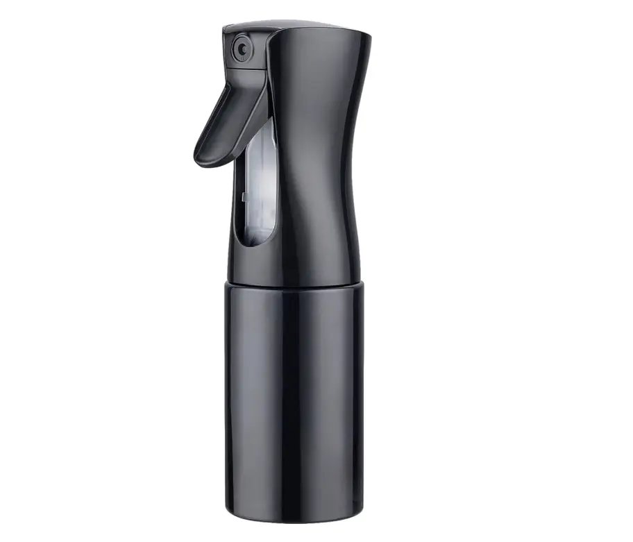 200ml Small Water Spray Bottles for Cleaning, Curly Hair and Plants - Continuous Mist - GE2001B-200B, Black Organiser Canister