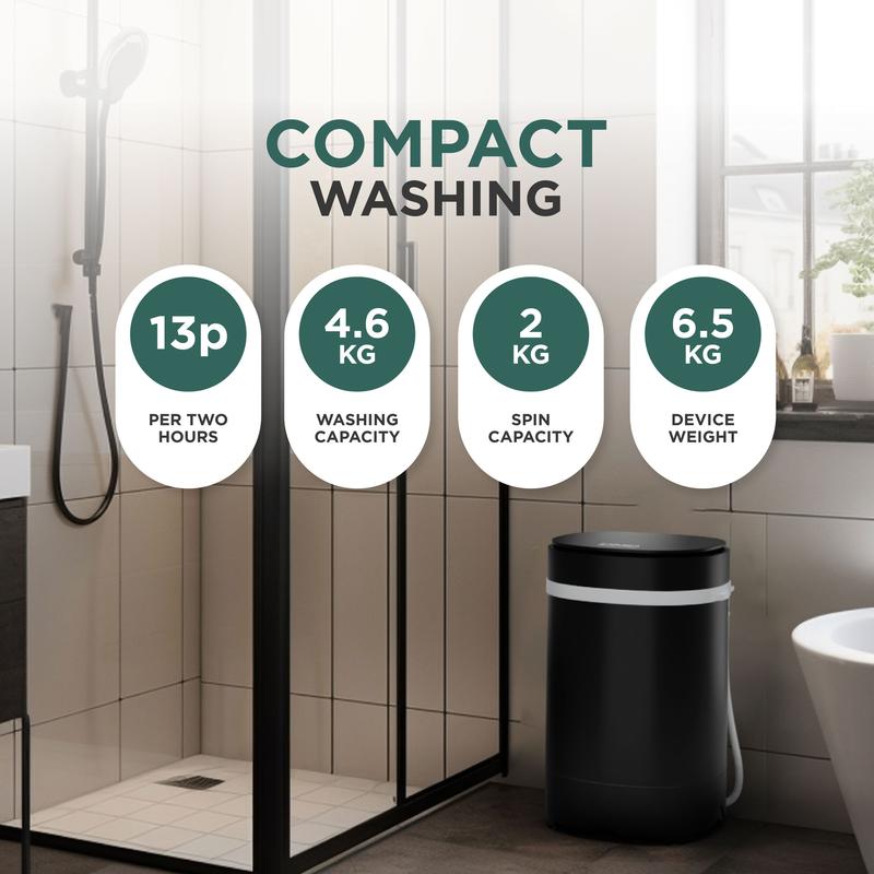 DMD 2 In 1 Portable 3kg Washing Machine & 2kg Spin Dryer 3