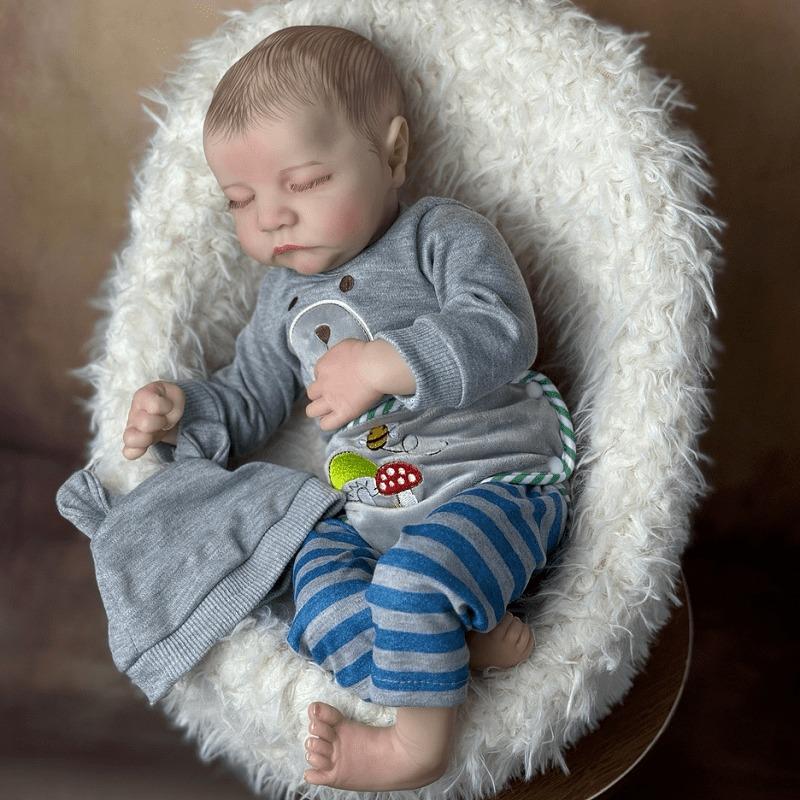 Product Introduction of Ultra-Soft 18" Handcrafted Reborn Youngsters Doll - Realistic Silicone Youngsters with Clothes, Bottle & Birth Card - Perfect Gift for Youngsters and Collectors 6