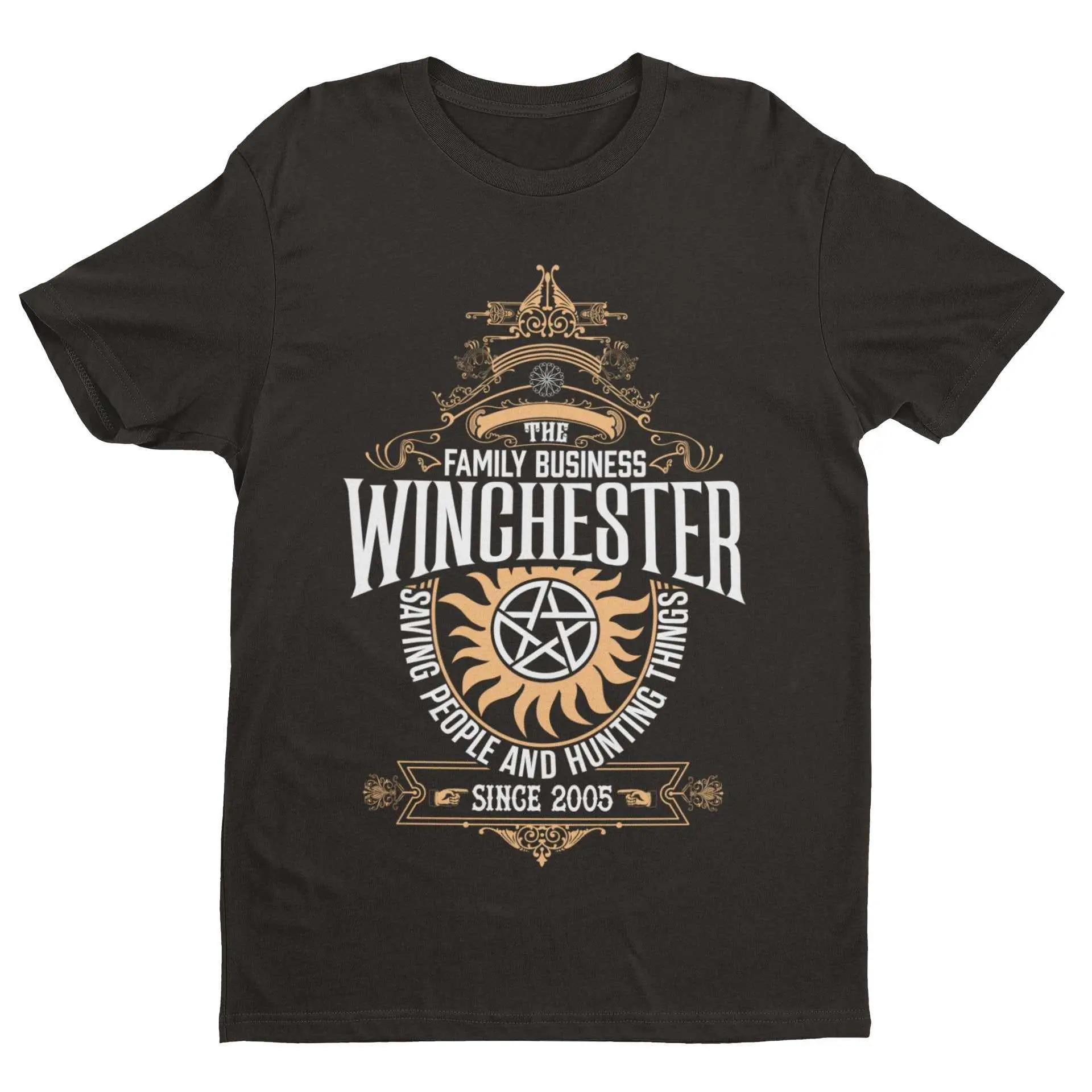 Winchester Brothers Family Business T Shirt Supernatural Sioux Falls Uncle Bobby