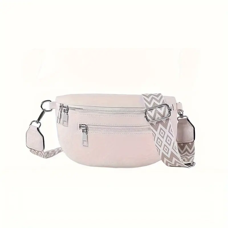 Bohemian Wide Shoulder Strap Crossbody Chest Bag 6