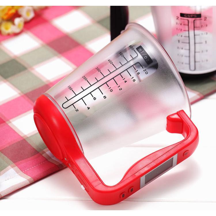 Electronic Scale Measuring Cup Kitchen Scale - Digital Measuring Cup with LCD Display & Temperature 1
