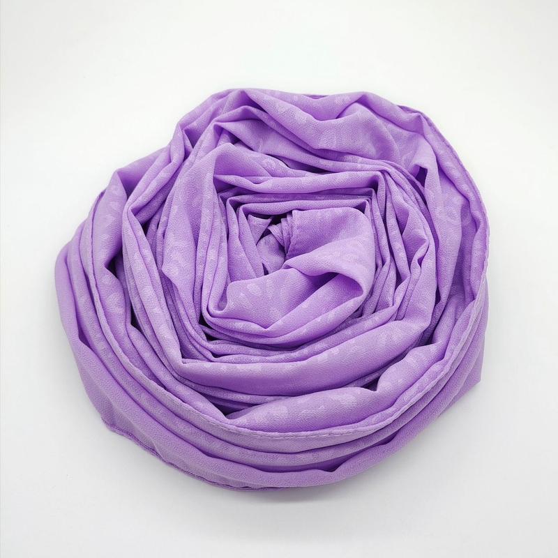 Leopard embossed chiffon scarf 4