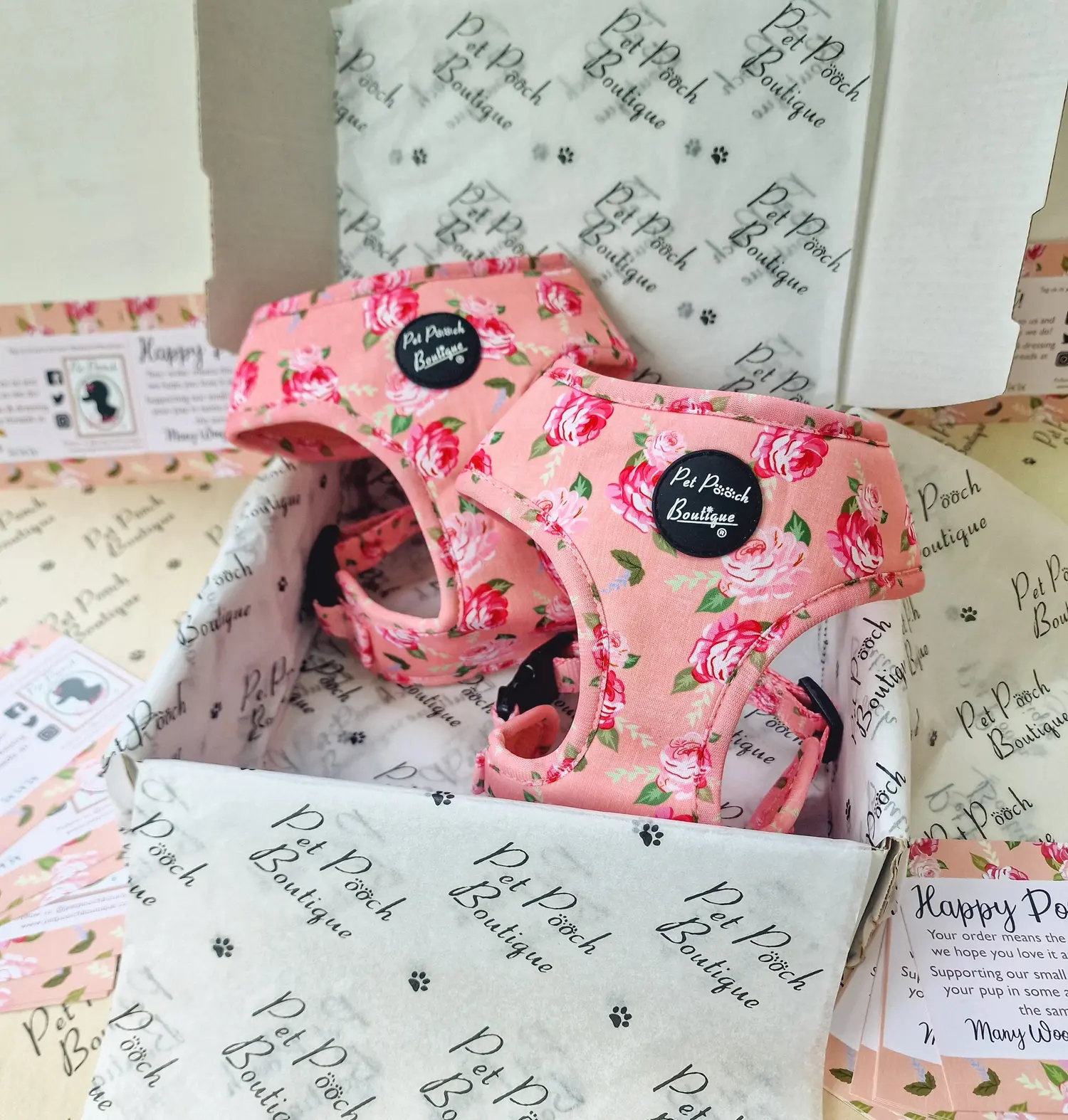 Sunday Rose Floral Dog Harness