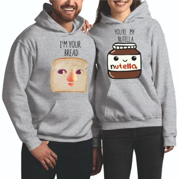 Funny Couple Valentine Hoodie, Graphic Printed Hoodie For Unisex Adult Present 1