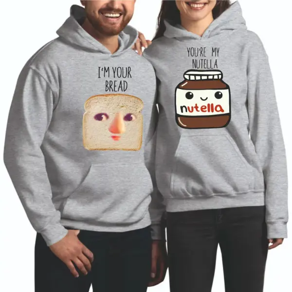 Funny Couple Valentine Hoodie, Graphic Printed Hoodie For Unisex Adult Present 1