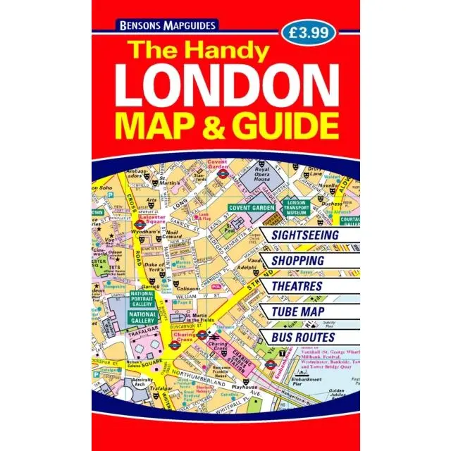 The Handy London Map & Guide - Paperback Book - by Bensons MapGuides - 9781898929673 - Bensons MapGuides