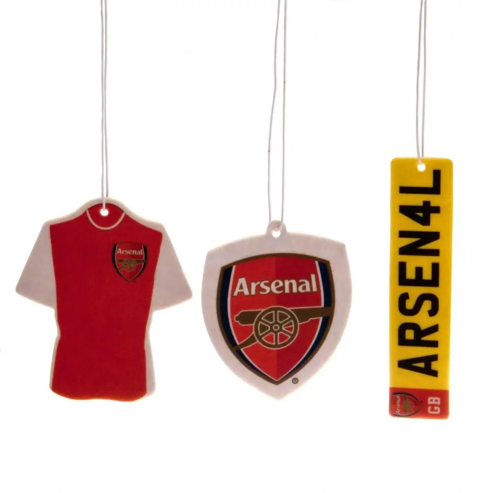 Arsenal FC Official 3 Pack Air Fresheners Car Accessories