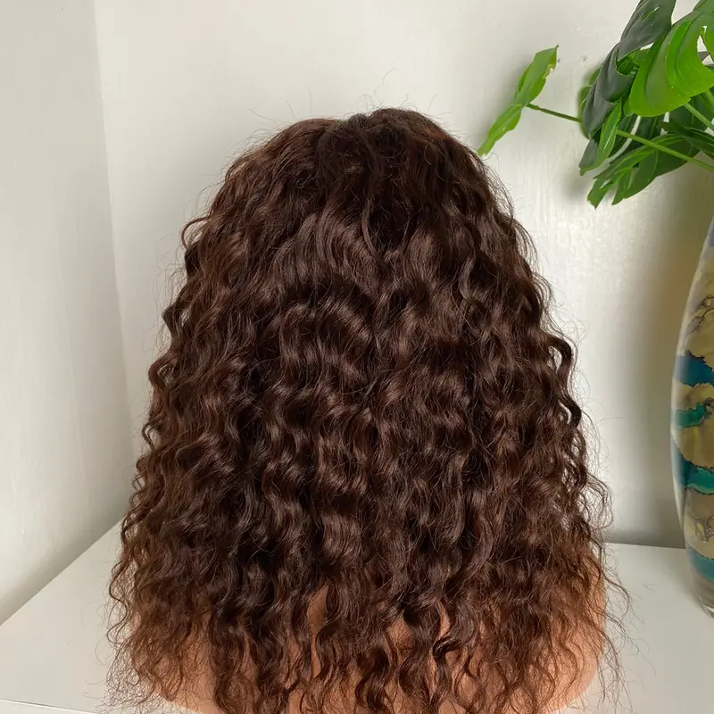 Human hair wig, Brown wig, Natural hair wig, women gift 6
