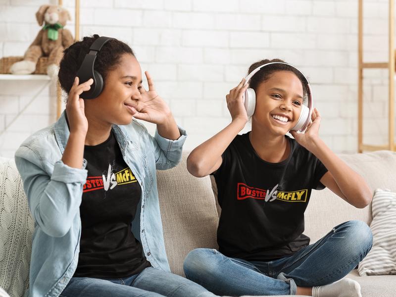 Busted McFly Tour Team McFly Kids T-Shirt/Tee/Top with a unique design. Unisex 5