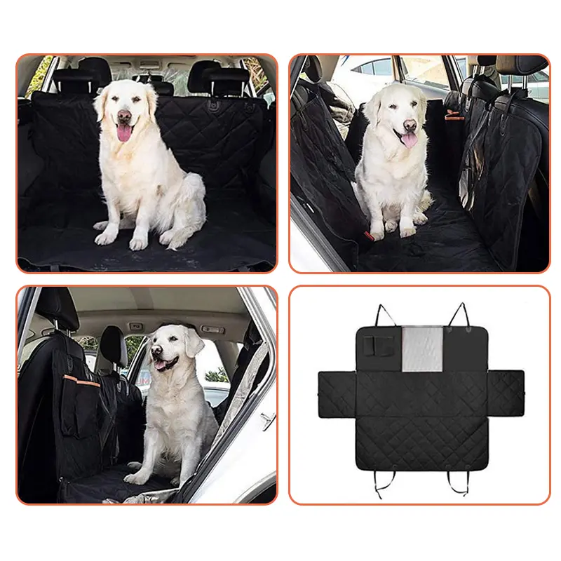 Heavy Duty 600D Waterproof Pet Car Seat Cover Dog Mat Rear Back Seat Hammock UK 2