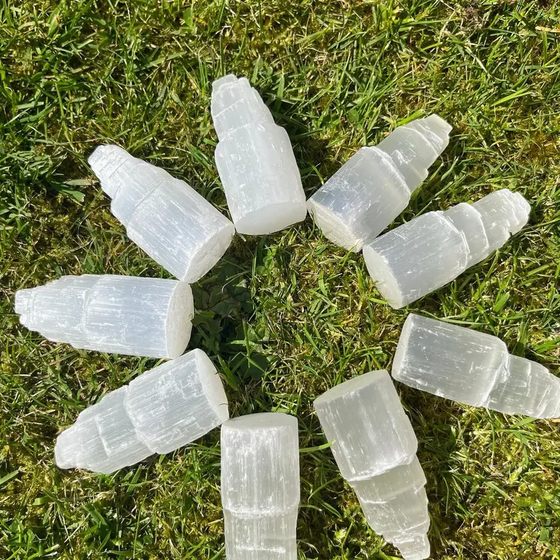 Selenite tower crystal 4