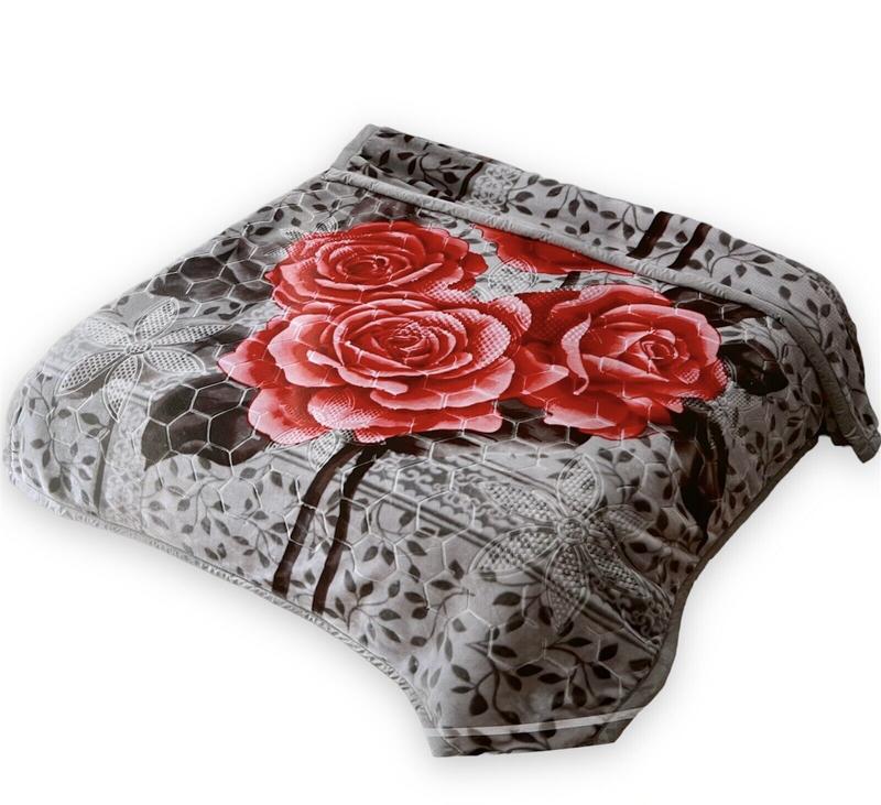 2 Ply Reversible double sided Blanket Thick Heavy Faux Fur Mink Throw King size 6