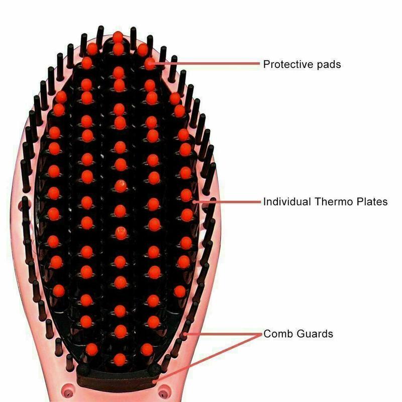 Fast Heated Electric Straight Hair Comb Beard Straightner Brush Men Women Gift Straightener Comfort 8